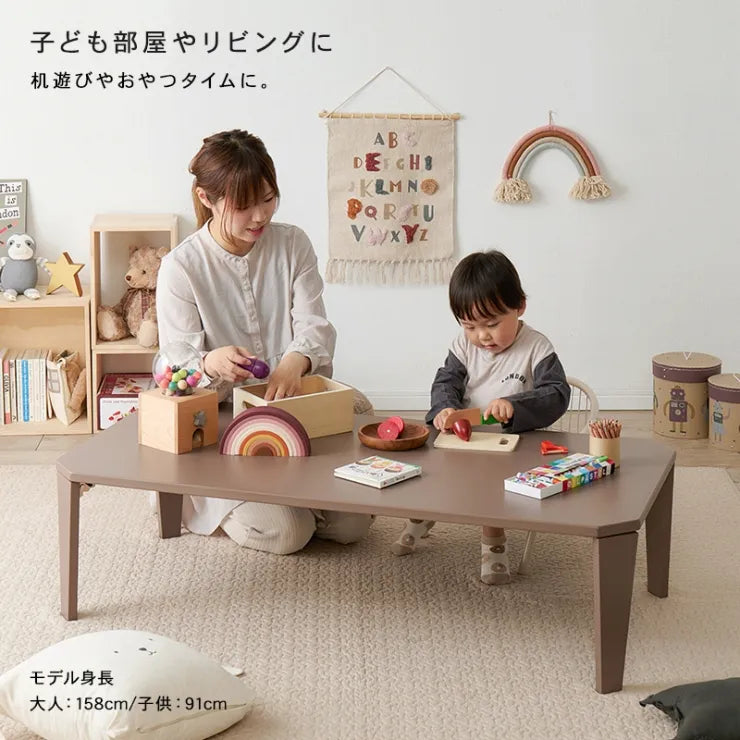 折れ脚テーブル Couleur-120 クルール 幅120cm 奥行き60cm 高さ32cm