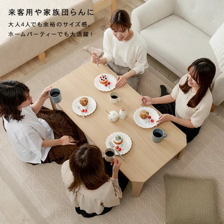 折れ脚テーブル Couleur-120 クルール 幅120cm 奥行き60cm 高さ32cm