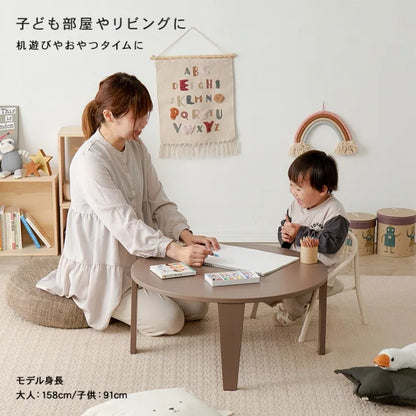 折れ脚テーブル Couleur-69R クルール 幅69cm 奥行き69cm 高さ32cm
