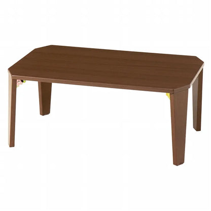 Folding leg table MT-6866 Width 105cm Depth 55cm Height 32(7)cm Folding center table Natural Brown Wooden table Solid Iron Retro Cafe table Wood table Modern Scandinavian Stylish Cute Industrial