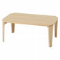 Folding leg table MT-6866 Width 105cm Depth 55cm Height 32(7)cm Folding center table Natural Brown Wooden table Solid Iron Retro Cafe table Wood table Modern Scandinavian Stylish Cute Industrial