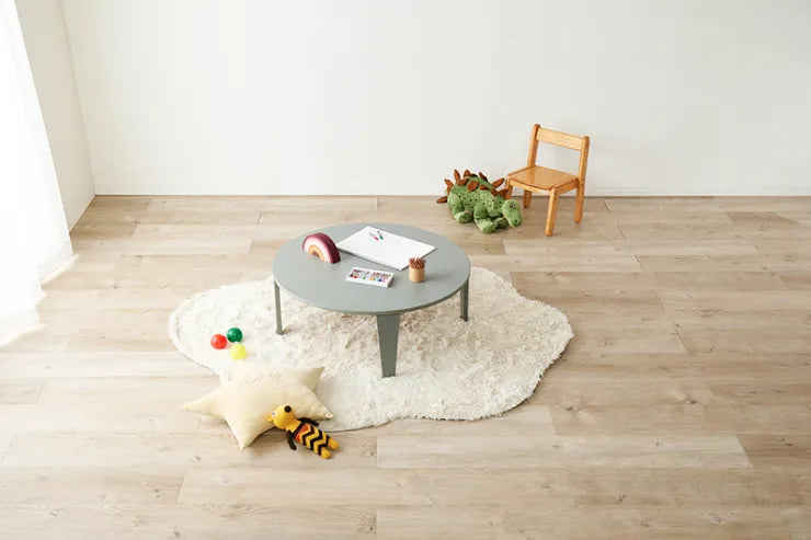 Table pliante MT-6866 Largeur 105 cm Profondeur 55 cm Hauteur 32 (7) cm Table centrale pliante Table en bois marron naturel Fer massif Table de café rétro Table en bois Moderne Scandinave Élégant Mignon Industriel