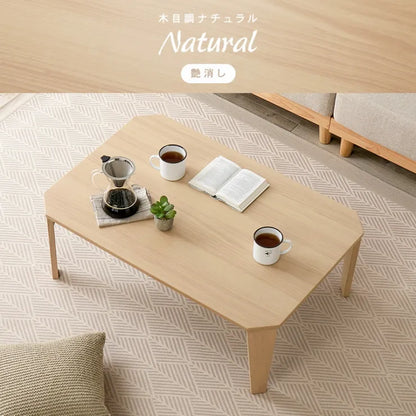 Folding leg table MT-6866 Width 105cm Depth 55cm Height 32(7)cm Folding center table Natural Brown Wooden table Solid Iron Retro Cafe table Wood table Modern Scandinavian Stylish Cute Industrial