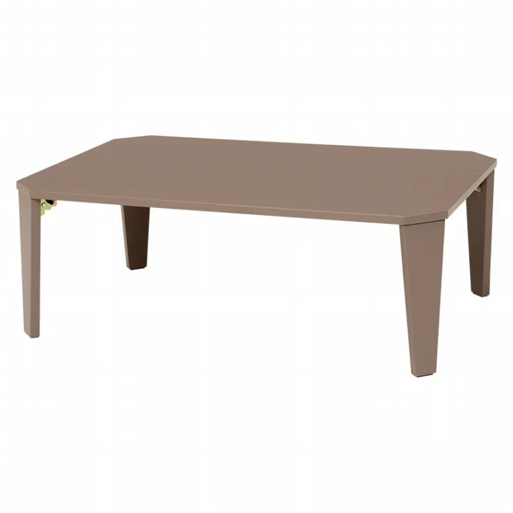 Folding leg table MT-6866 Width 105cm Depth 55cm Height 32(7)cm Folding center table Natural Brown Wooden table Solid Iron Retro Cafe table Wood table Modern Scandinavian Stylish Cute Industrial