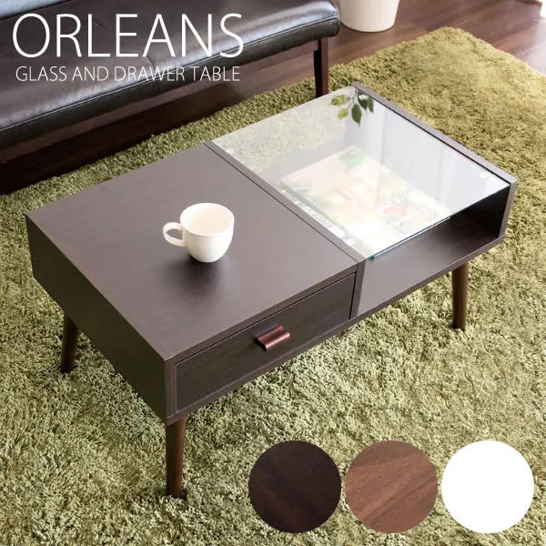 センターテーブル ORLEANS オリンズ CT-845 幅80cm 奥行き44.5cm 高さ41cm