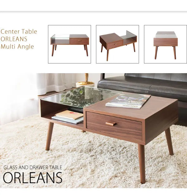 センターテーブル ORLEANS オリンズ CT-845 幅80cm 奥行き44.5cm 高さ41cm