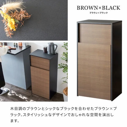 キャスターダストボックス Helios ヘリオス DB-F1100 幅45cm 奥行29.5cm 高さ90cm