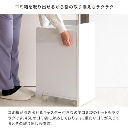 分別キャスターダストボックス Helios ヘリオス DB-F2100 幅60.5cm 奥行き43cm 高さ90cm