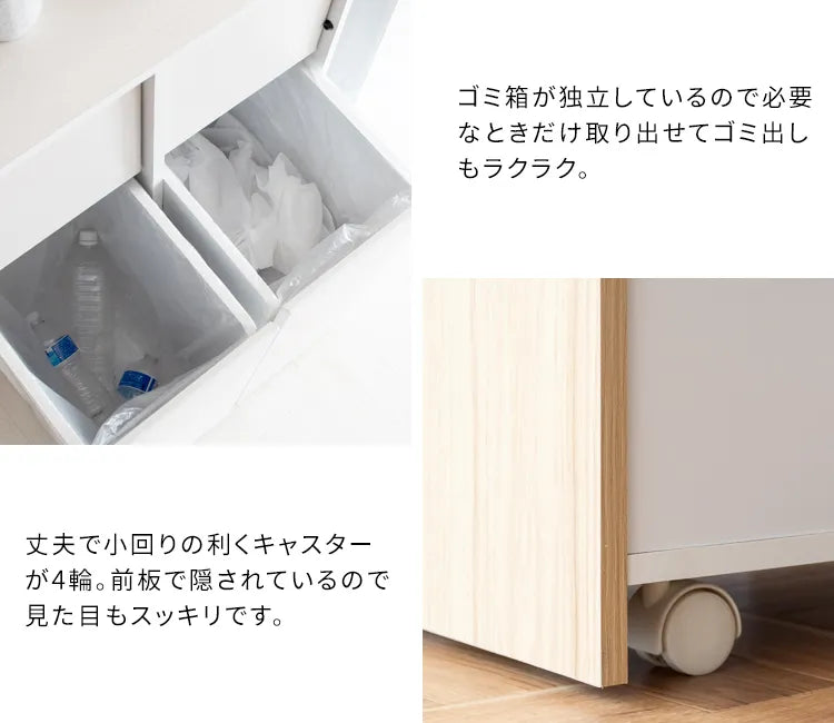 分別キャスターダストボックス Helios ヘリオス DB-F2100 幅60.5cm 奥行き43cm 高さ90cm