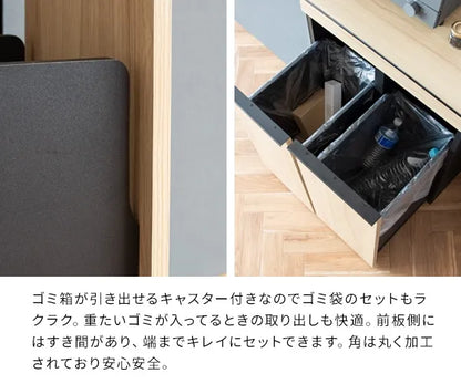 分別ドロワーダストボックス NotT ノット DB-F2200 幅60cm 奥行42cm 高さ80cm