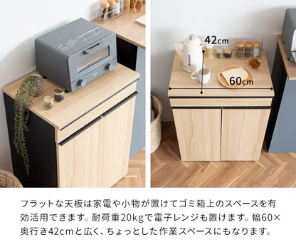 分別ドロワーダストボックス NotT ノット DB-F2200 幅60cm 奥行42cm 高さ80cm