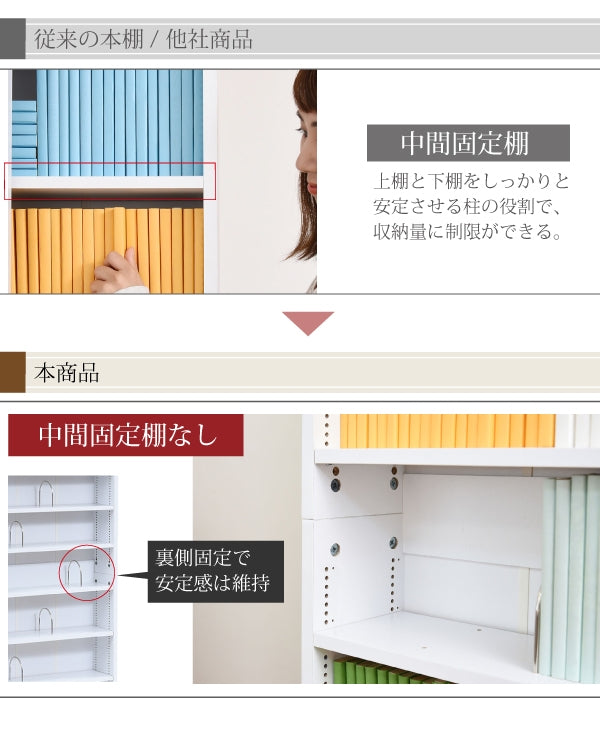 すき間本棚 キャスター付き 1cmピッチ FRM-0004 幅16.5cm 奥行55cm 高さ200cm