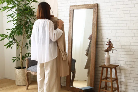 Table pliante MT-6866 Largeur 105 cm Profondeur 55 cm Hauteur 32 (7) cm Table centrale pliante Table en bois marron naturel Fer massif Table de café rétro Table en bois Moderne Scandinave Élégant Mignon Industriel