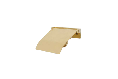 AXCIS アクシス ペーパーホルダー flap フラップ ブラス HS3043 1連 シングル トイレットペーパーホルダーカバー 真鍮 DIY 日曜大工 リフォーム 真鍮製 ゴールド トイレ収納 スリム コンパクト ストック 高級感