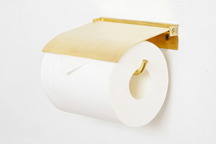 AXCIS アクシス ペーパーホルダー flap フラップ ブラス HS3043 1連 シングル トイレットペーパーホルダーカバー 真鍮 DIY 日曜大工 リフォーム 真鍮製 ゴールド トイレ収納 スリム コンパクト ストック 高級感