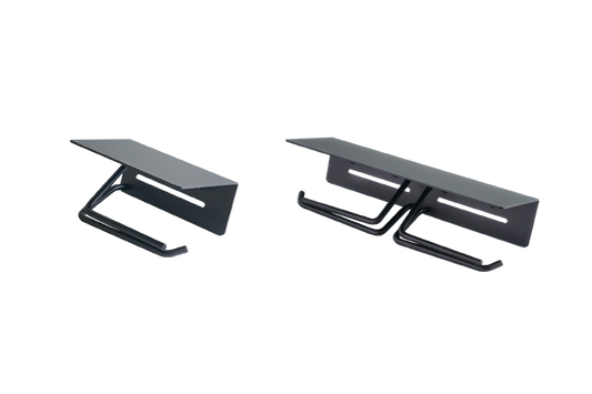 AXCIS アクシス ペーパーホルダー put プット アイアン HS3498 HS3500 1連 2連 シングル ダブル トイレットペーパーホルダーカバー 鉄製 DIY 日曜大工 リフォーム スチール ブラック トイレ収納 スリム コンパクト ストック 高級感