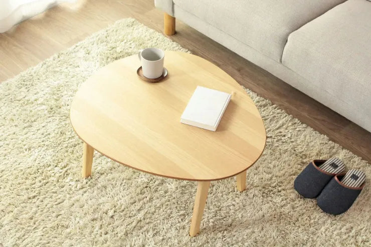 折りたたみ楕円形テーブル IMT-83 幅75cm 奥行65cm 高さ37cm