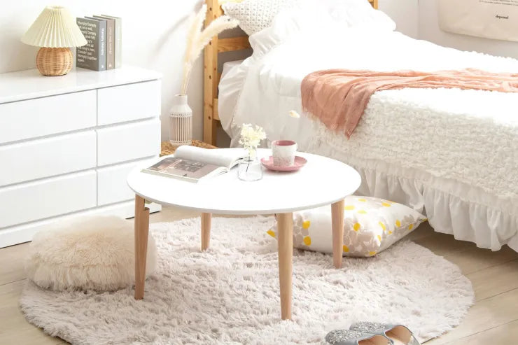 折りたたみ円形テーブル IMT-84 幅75cm 奥行75cm 高さ37cm