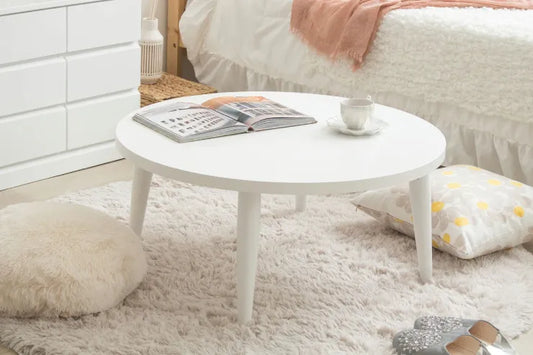 折りたたみ円形テーブル IMT-87 幅80cm 奥行き80cm 高さ35cm