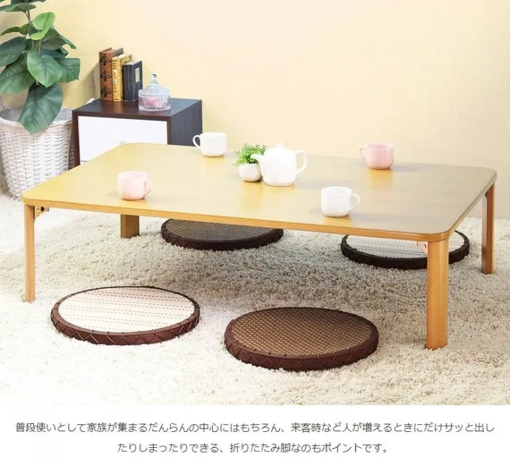 折りたたみテーブル IW-1164B 幅110cm 奥行64cm 高さ32cm