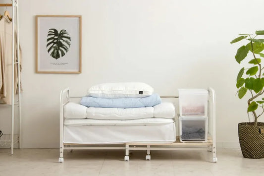 Table pliante MT-6866 Largeur 105 cm Profondeur 55 cm Hauteur 32 (7) cm Table centrale pliante Table en bois marron naturel Fer massif Table de café rétro Table en bois Moderne Scandinave Élégant Mignon Industriel