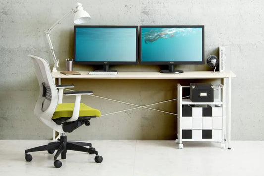 シンプルデスク IW-17180 幅180cm 奥行き45cm 高さ72cm