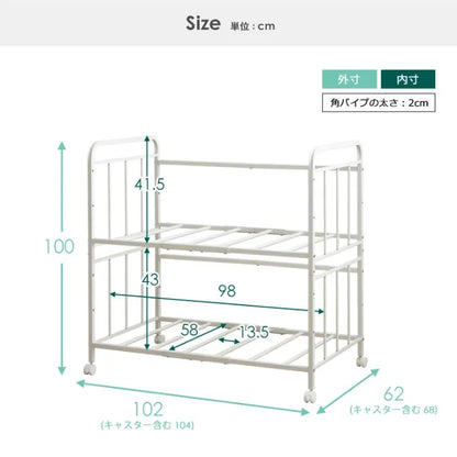 布団収納ラック IW-227 幅104cm 奥行き68cm 高さ100cm