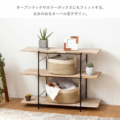 Table pliante MT-6866 Largeur 105 cm Profondeur 55 cm Hauteur 32 (7) cm Table centrale pliante Table en bois marron naturel Fer massif Table de café rétro Table en bois Moderne Scandinave Élégant Mignon Industriel