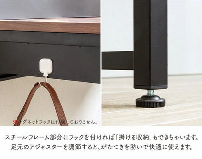 パソコンデスク IW-277 幅85cm 奥行き47.6cm 高さ87cm