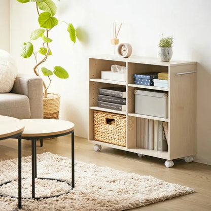 Table pliante MT-6866 Largeur 105 cm Profondeur 55 cm Hauteur 32 (7) cm Table centrale pliante Table en bois marron naturel Fer massif Table de café rétro Table en bois Moderne Scandinave Élégant Mignon Industriel