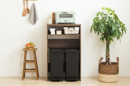 Table pliante MT-6866 Largeur 105 cm Profondeur 55 cm Hauteur 32 (7) cm Table centrale pliante Table en bois marron naturel Fer massif Table de café rétro Table en bois Moderne Scandinave Élégant Mignon Industriel