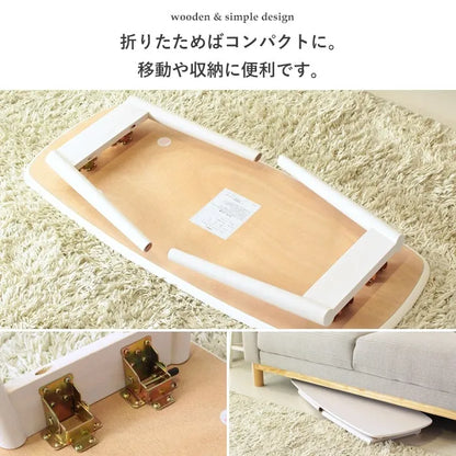 折りたたみテーブル IW-4080 幅90cm 奥行40cm 高さ35cm