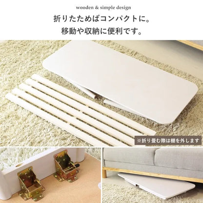 折りたたみテーブル IW-4090 幅90cm 奥行40cm 高さ35cm