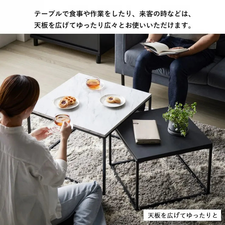 ネストテーブル IW-4280 幅55cm 奥行き55cm 高さ42cm