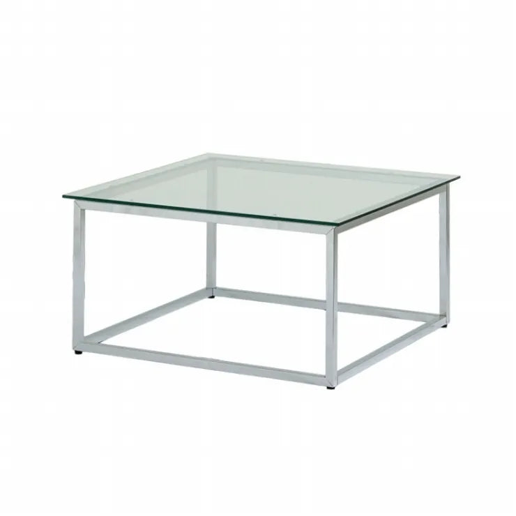 正方形ガラステーブル IW-527 幅70cm 奥行き70cm 高さ37cm