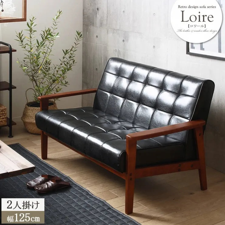 ロワールソファ IW-72-2P 幅125cm 奥行き78cm 高さ76cm 座面高さ40cm