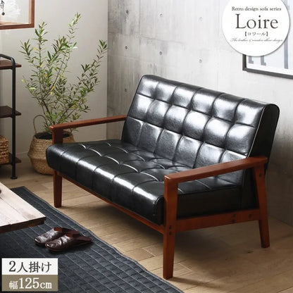 ロワールソファ IW-72-2P 幅125cm 奥行き78cm 高さ76cm 座面高さ40cm