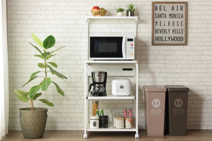 キッチンラック IW-84 幅57.5cm 奥行き51cm 高さ125.5～145.5cm