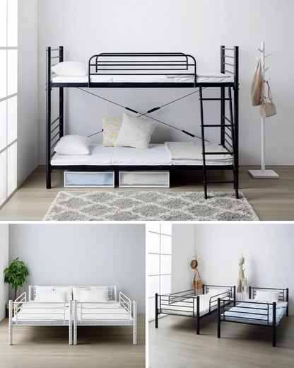 2段パイプベッド IWB-2200 幅104.4cm 奥行き208.6cm 高さ155cm