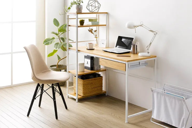 ラック付きデスク IWP-120 幅120.5cm 奥行き55cm 高さ123cm