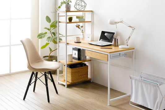 ラック付きデスク IWP-120 幅120.5cm 奥行き55cm 高さ123cm