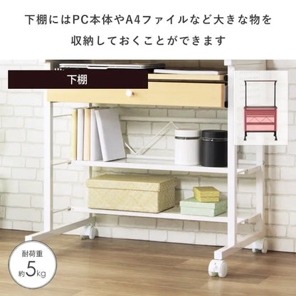 パソコンデスク IWP-65 幅75cm 奥行き52cm 高さ134cm