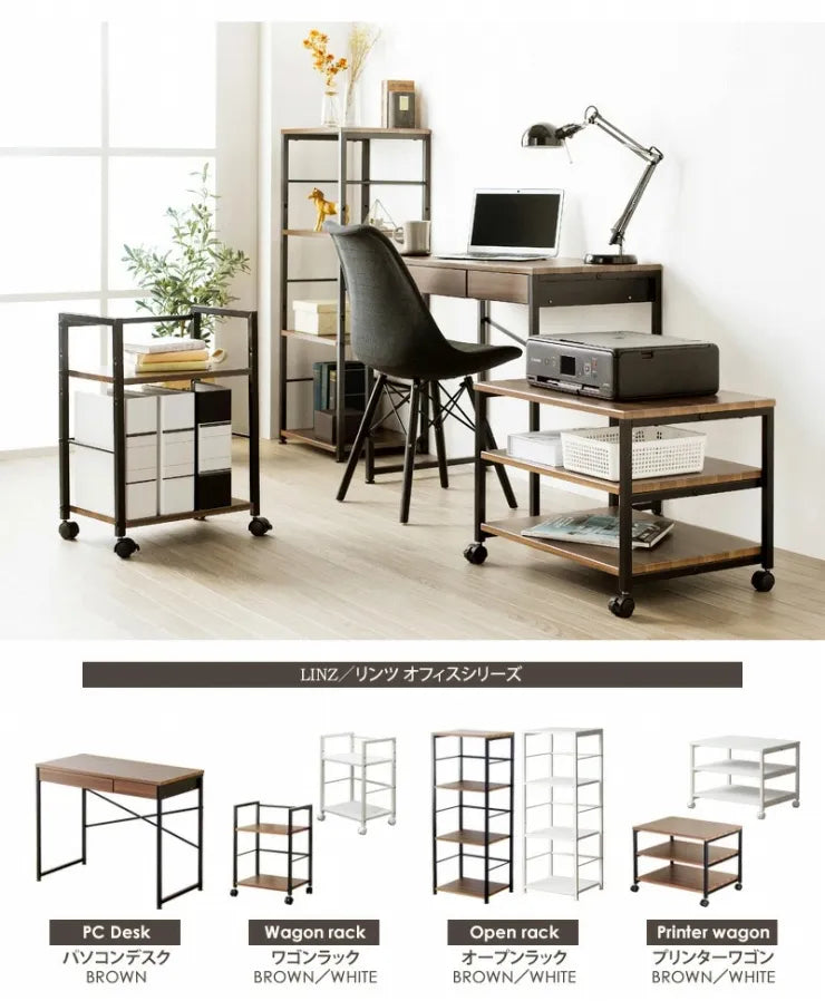 プリンターワゴン IWT-18 幅60cm 奥行き45cm 高さ45cm