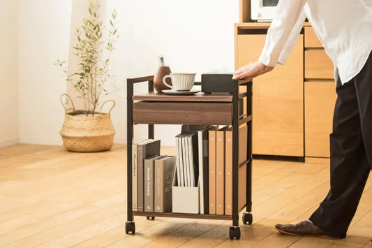 引出し付きサイドワゴン IWT-210 幅43cm 奥行き30cm 高さ60cm