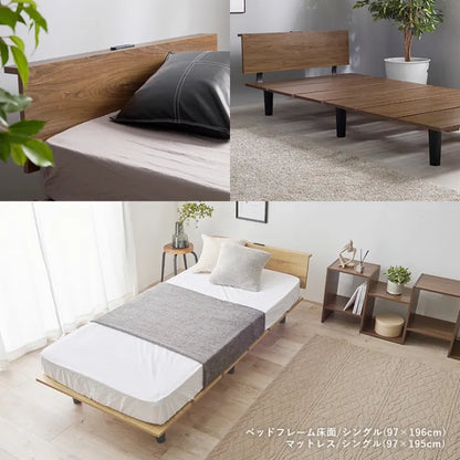 シングルベッド KB-3064S 幅97cm 奥行き208.5cm 高さ61.5cm 床面高さ24.5cm