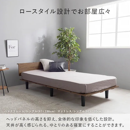 シングルベッド KB-3064S 幅97cm 奥行き208.5cm 高さ61.5cm 床面高さ24.5cm