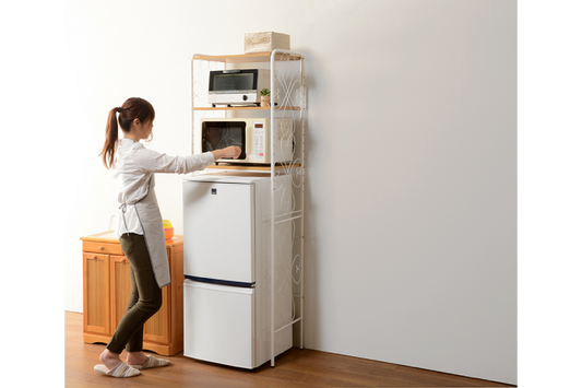 3-tier laundry rack KR-3973 KR-3971 Width 33 (34.5) cm Depth 39 cm Height 124 cm With casters Basket 3 laundry baskets included Washing machine rack Stylish Washing machine rack Washing machine storage Storage Laundry storage Scandinavian interior