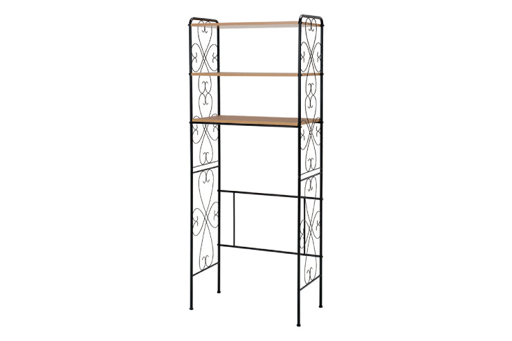 3-tier laundry rack KR-3973 KR-3971 Width 33 (34.5) cm Depth 39 cm Height 124 cm With casters Basket 3 laundry baskets included Washing machine rack Stylish Washing machine rack Washing machine storage Storage Laundry storage Scandinavian interior