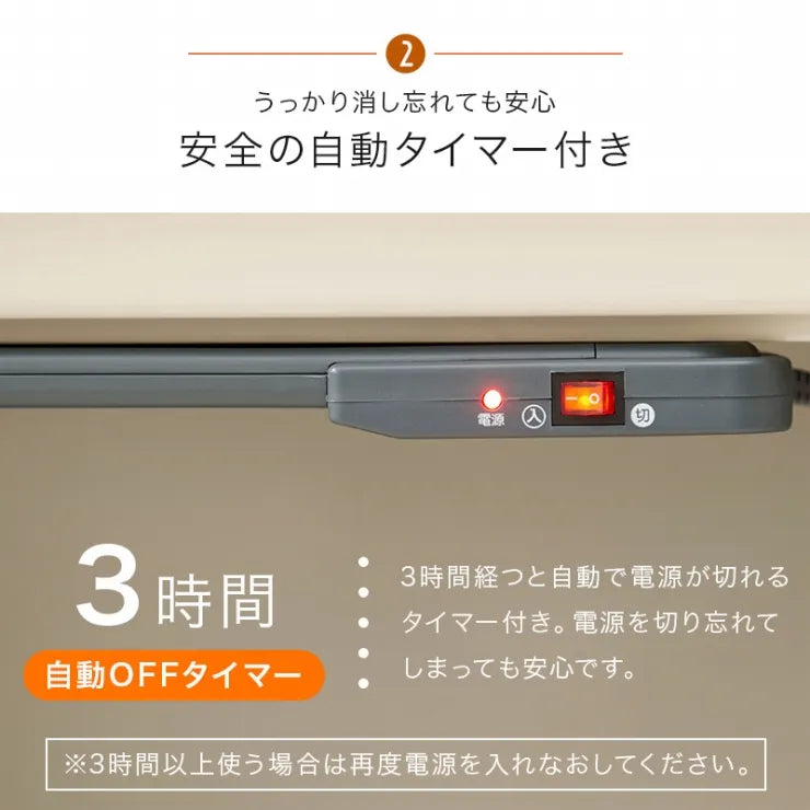 デスクヒーター 幅46cm 奥行き36cm 高さ3cm
