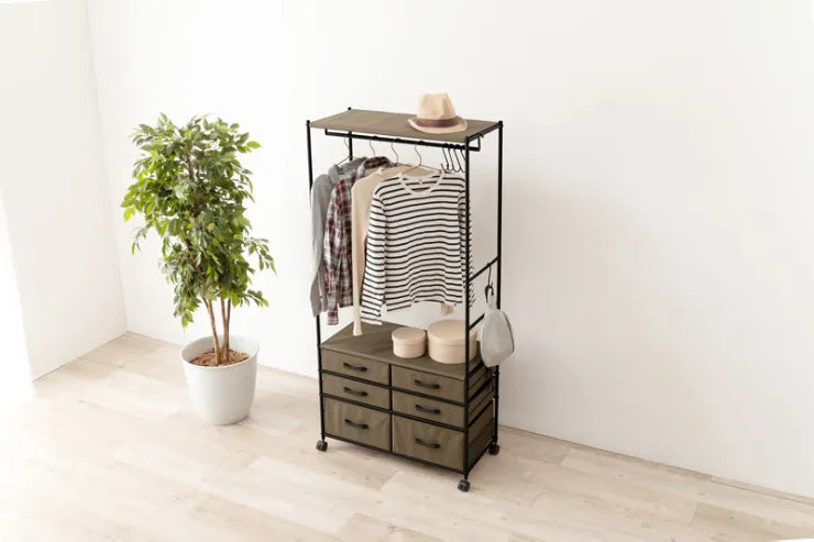 Folding leg table MT-6866 Width 105cm Depth 55cm Height 32(7)cm Folding center table Natural Brown Wooden table Solid Iron Retro Cafe table Wood table Modern Scandinavian Stylish Cute Industrial